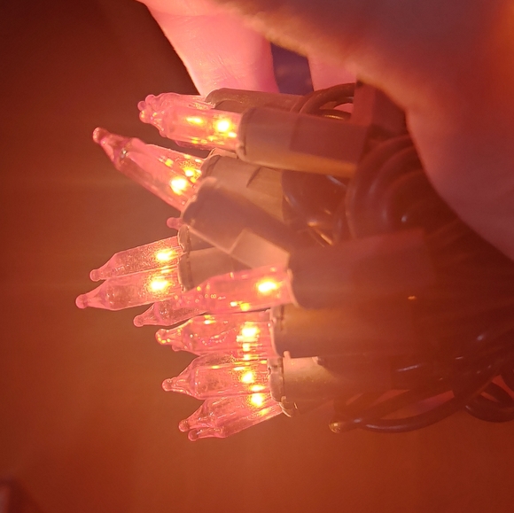 2 Set Totally Ghoul Halloween 50 Orange String Lights Set Indoor/Outdoor Vintage - Picture 5 of 5